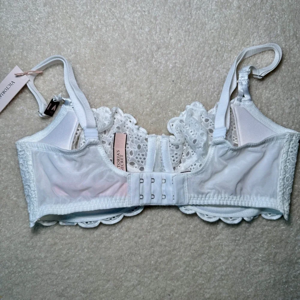 Victoria's‎ Secret Dream Angels Wicked Unlined Eyelet Bra coconut white NWT 32DD